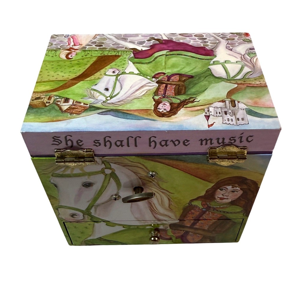 Vintage Enchantmints Rings On Her Fingers Kids Jewerly Box Trinket Princesscore